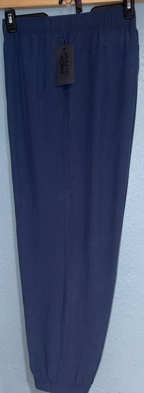 Athletic Works Men's Woven Jogger Pants in Navy